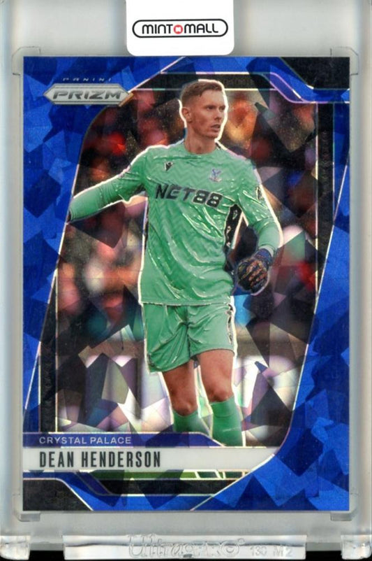 2024-25 Panini Prizm Premier League Dean Henderson Base Blue Ice Prizm Parallel 44 of 75 trading card