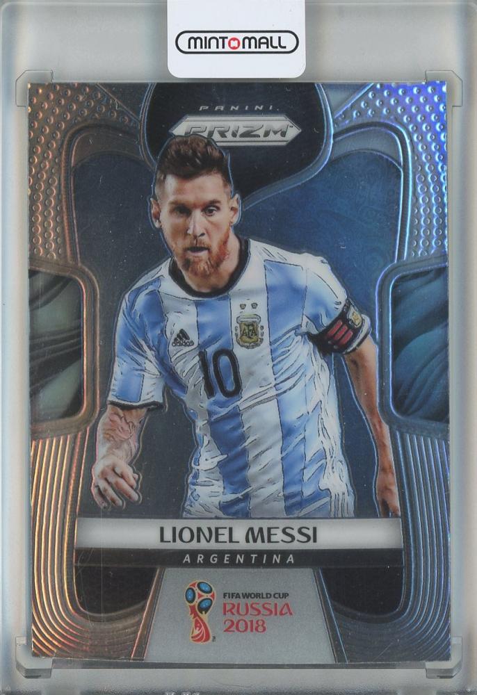 2018 Panini Prizm World Cup Lionel Messi #1 Argentina soccer trading card in excellent condition