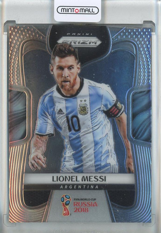 2018 Panini Prizm World Cup Lionel Messi card number 1 from Argentina in excellent condition