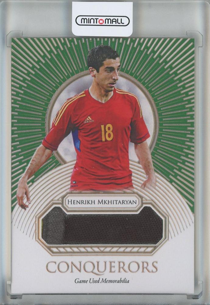 2024 Futera Henrikh Mkhitaryan Conquerors collectible card serial CQ1211/14 in new condition