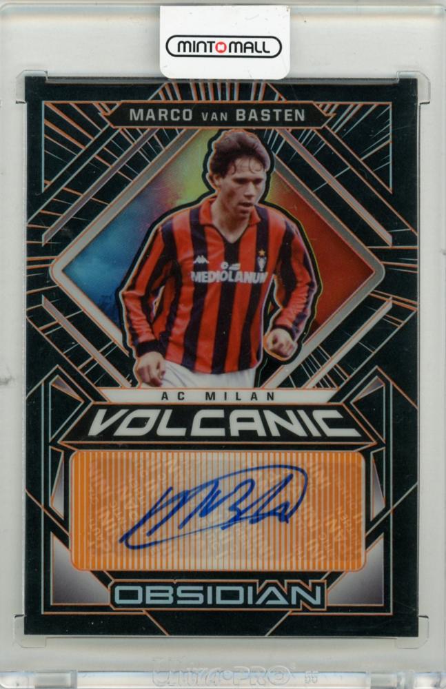 2021-22 PANINI Obsidian Marco Van Basten Volcanic Signatures Electric Etch Orange trading card #1613/25