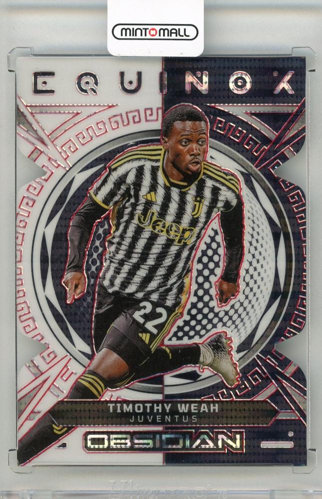 2023-24 PANINI Obsidian Timothy Weah Juventus Equinox Electric Etch Red Pulsar card #1720/75