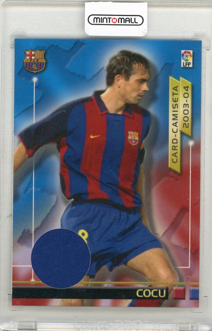 2003-04 PANINI Japan Mega Fichas La Liga Cocu Camiseta CC1297/400 FC Barcelona collectible card