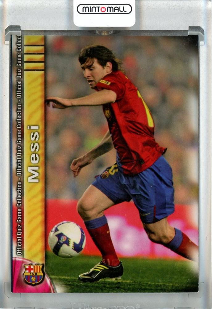 2009-10 Mundicromo Official Quiz Game Collection La Liga Lionel Messi #18 card with some damage