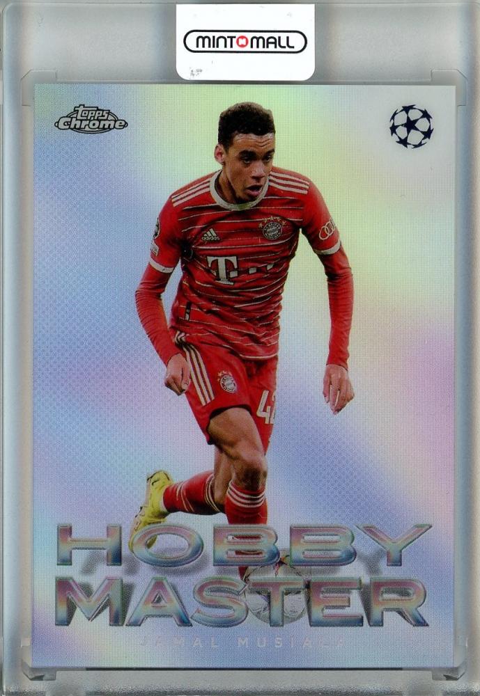 2022-23 Topps Chrome UEFA UCC Jamal Musiala Hobby Master card number H-4 featuring Bayern Munich