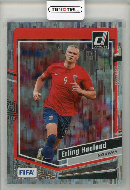 2023-24 PANINI Donruss Erling Haaland trading card in brand new condition