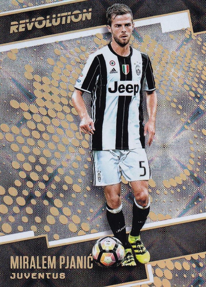 2017 Panini Revolution Juventus Parallel Miralem Pjanic Base Galactic trading card