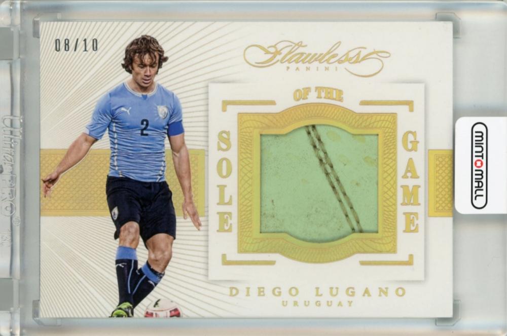 2015-16 Panini Flawless Diego Lugano Sole of the Game Gold trading card SGDL08/10 with gold foil finish