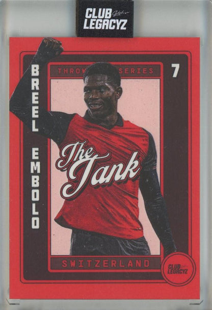 2026 CLUB LEGACYZ ICONS Breel Embolo The Tank collectible card serial number 5 of 200 from Switzerland