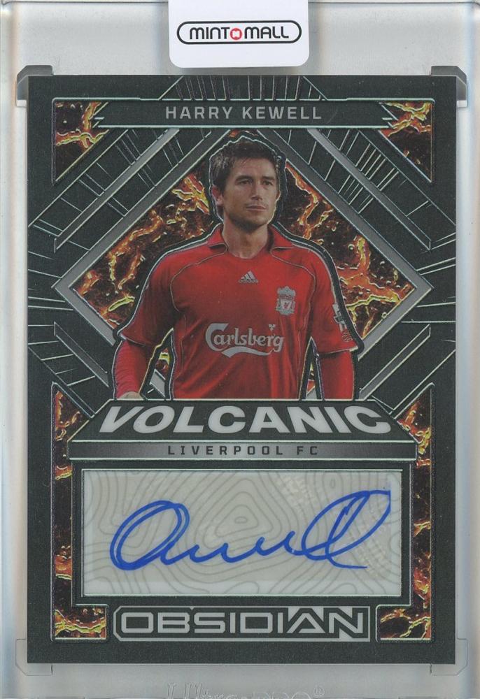 2022-23 Panini Obsidian Harry Kewell Volcanic Signatures trading card #19008 Liverpool FC