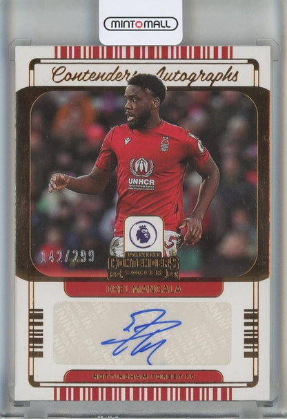2022-23 Panini Chronicles English Premier League Orel Mangala Contenders Autographs #28 Nottingham Forest FC trading card