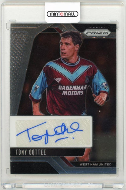 2024-25 Panini Prizm Premier League Tony Cottee Signatures trading card for West Ham United