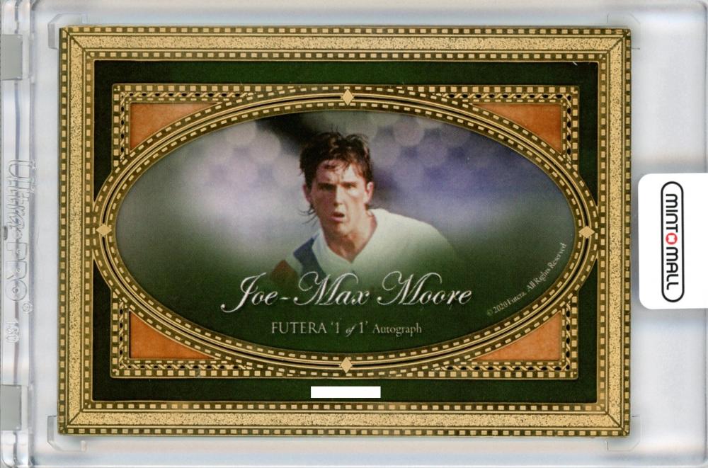 2020 Futera Unique Joe-Max Moore autographed card 1 of 1 with gold frame