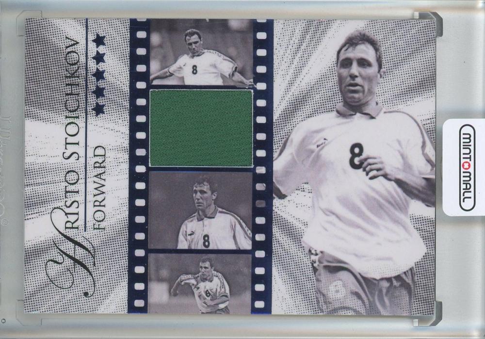 2024 Futera Unique Hristo Stoichkov Legende trading card #LG2801/09 featuring Bulgaria football legend