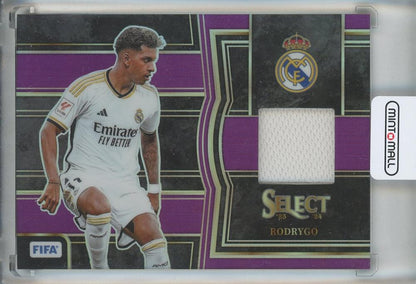 2023-24 Select FIFA Select Rodrygo Memorabilia Purple card number 2047/49 from Real Madrid