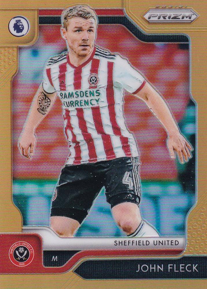 2019-20 Panini Prizm Premier League Sheffield United John Fleck Base Orange card serial 18 of 25