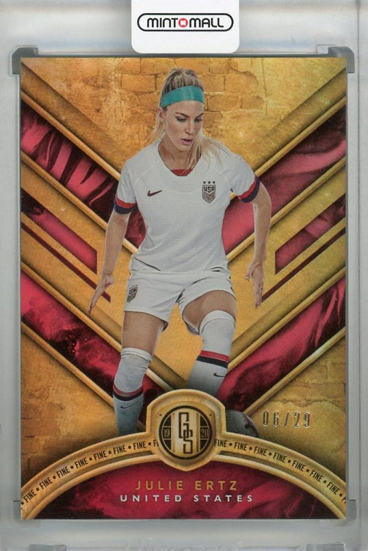 2019-20 Panini Gold Standard United States Julie Ertz Base Parallel serial number 06/29 soccer trading card