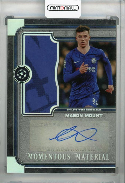 2019-20 Topps Museum Collection UEFA Champions League Mason Mount Chelsea FC autograph jumbo relic card 173 of 199