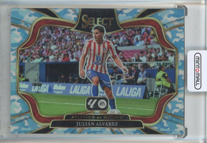 2025-26 Select La Liga Julian Alvarez Winter Camo trading card #21828/30 from Atletico Madrid