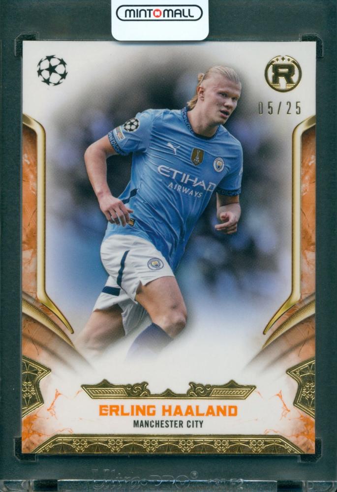 2024-25 TOPPS Reverence UEFA Erling Haaland #10 Orange5/25 Manchester City trading card
