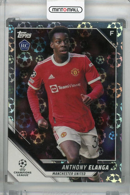 2021-22 Topps UEFA Champions League Anthony Elanga Manchester United Base Starball Rookie Card Parallel