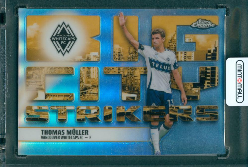2025 TOPPS Chrome MLS Soccer Trading Card Thomas Muller Big City Strikers Skylight Variation Vancouver Whitecaps FC