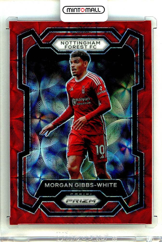 2023-24 PANINI Prizm Morgan Gibbs-White Red Prizms Choice English Premier League trading card Nottingham Forest FC