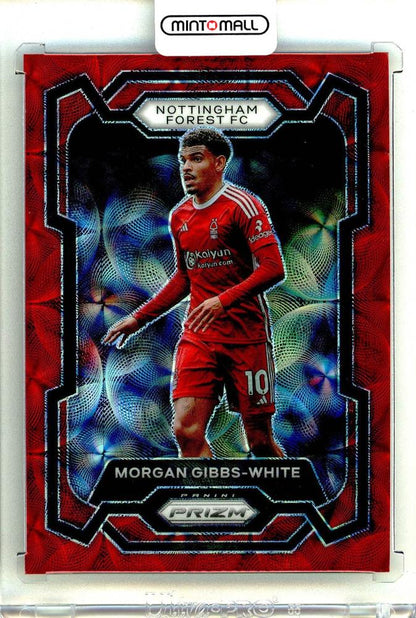 2023-24 PANINI Prizm Morgan Gibbs-White Red Prizms Choice English Premier League trading card Nottingham Forest FC