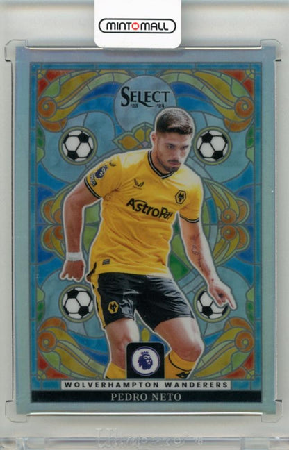 2023-24 PANINI Select Premier League Soccer Pedro Neto Stained Glass trading card #2 Wolverhampton Wanderers