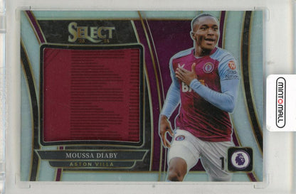 2023-24 PANINI Select Premier League Soccer Moussa Diaby Jumbo Swatches card #9 Aston Villa