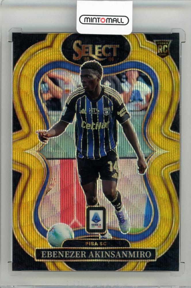 2025-26 PANINI Select Serie A Ebenezer Akinsanmiro Gold Wave #19408/10 trading card from Pisa SC