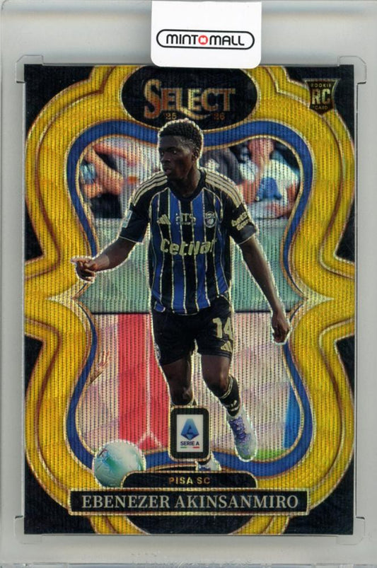 2025-26 PANINI Select Serie A Ebenezer Akinsanmiro Gold Wave #19408/10 trading card from Pisa SC