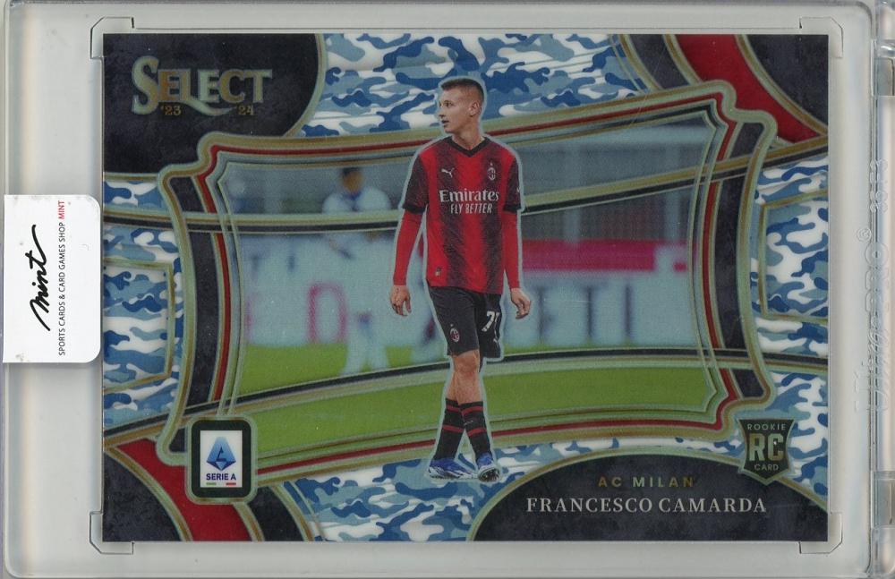 2023-24 PANINI SELECT SERIE A Francesco Camarda RC Winter Camo #20419/30 AC Milan trading card