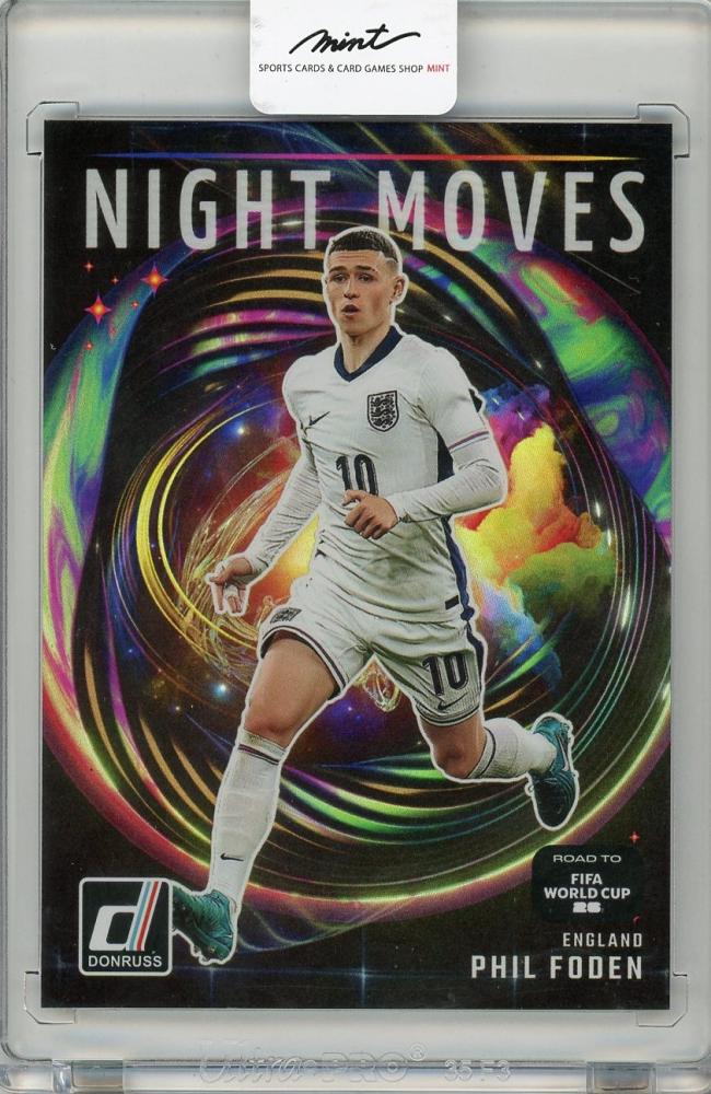 2025-26 Panini Donruss Road to FIFA World Cup trading card of Phil Foden Night Moves#7 for England