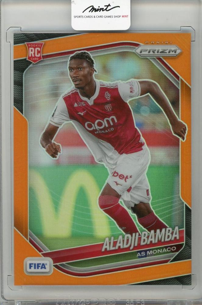 2025-26 PANINI FIFA Aladji Bamba trading card from AS MONACO with serial number 160090/125
