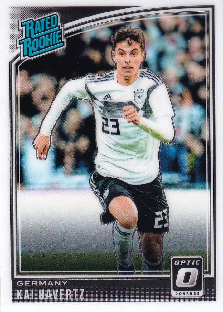 2018-19 Panini Donruss Germany Kai Havertz Base Optic trading card featuring the player in action