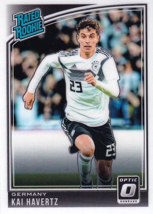 2018-19 Panini Donruss Germany Kai Havertz Base Optic trading card featuring the player in action