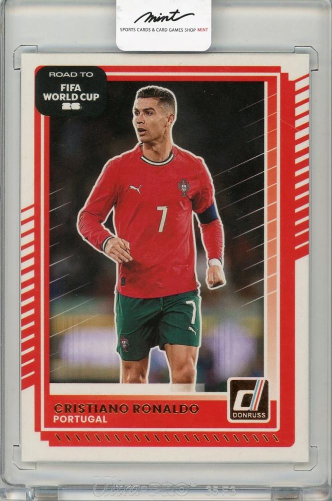 2025-26 PANINI DONRUSS ROAD TO FIFA WORLD CUP trading card featuring Cristiano Ronaldo #91 Portugal