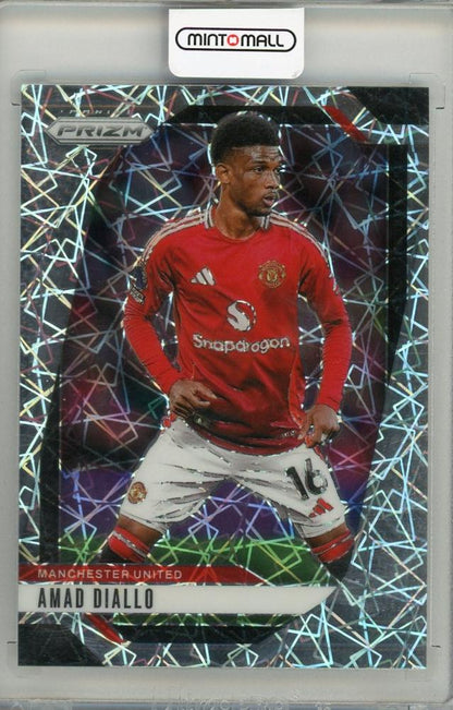 2024-25 PANINI PRIZM Amad Diallo Manchester United trading card front view