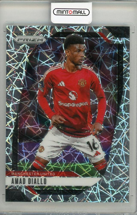 2024-25 PANINI PRIZM Amad Diallo Manchester United trading card front view