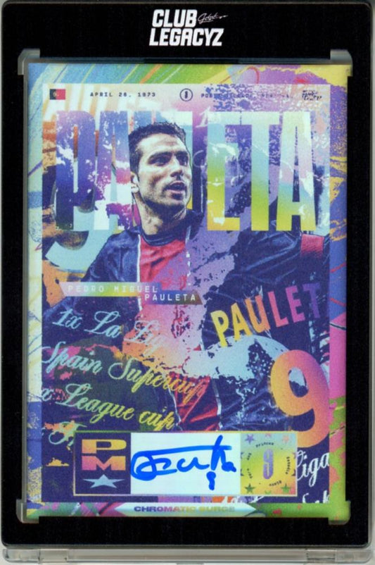 2025 CLUB LEGACYZ ICONS 2ND EDITION FIFA SOCCER Pauleta Autograph Card numbered 043 out of 100