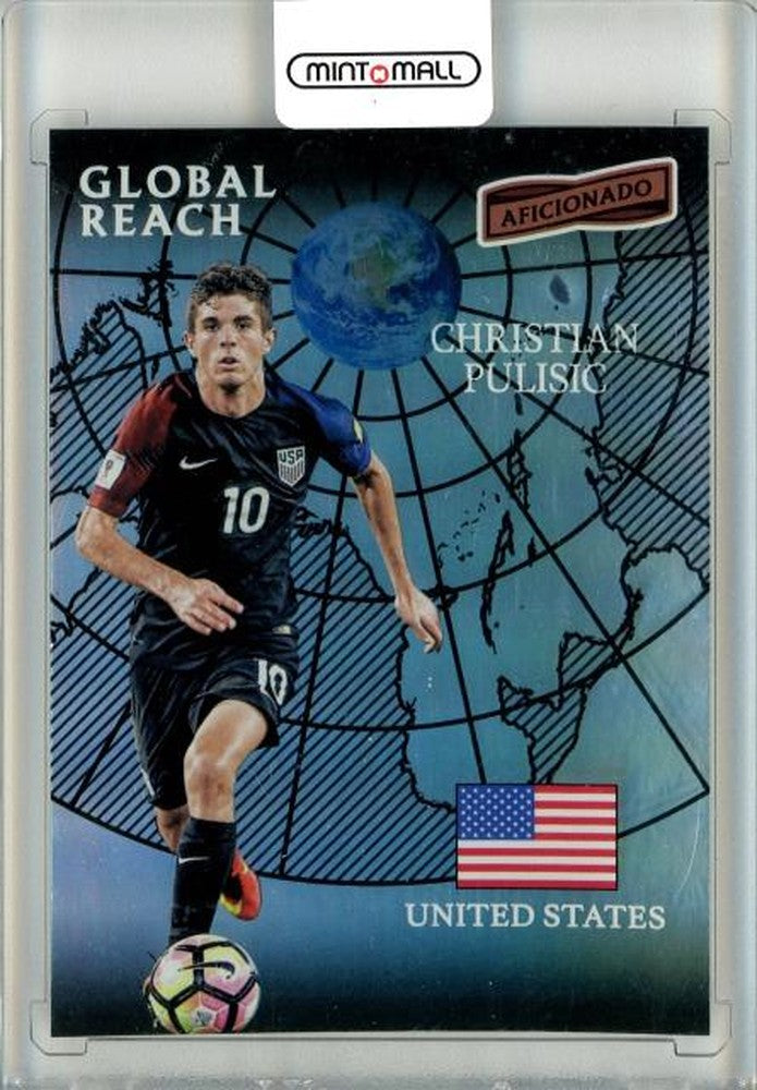 2016-17 Panini Aficionado Christian Pulisic Global Reach rookie trading card