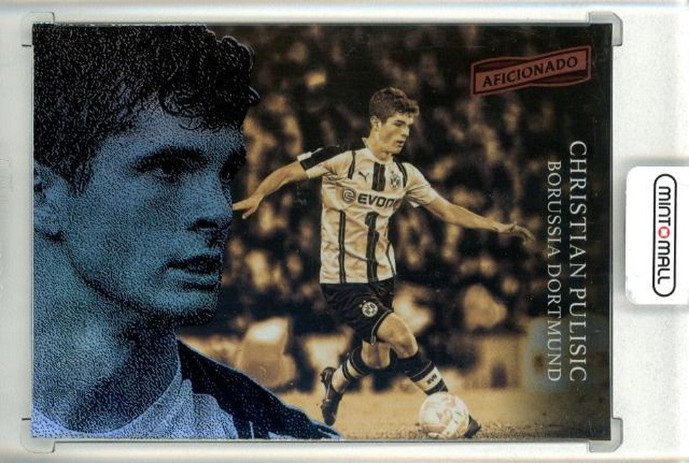 2016-17 Panini Aficionado trading card featuring Christian Pulisic base rookie card