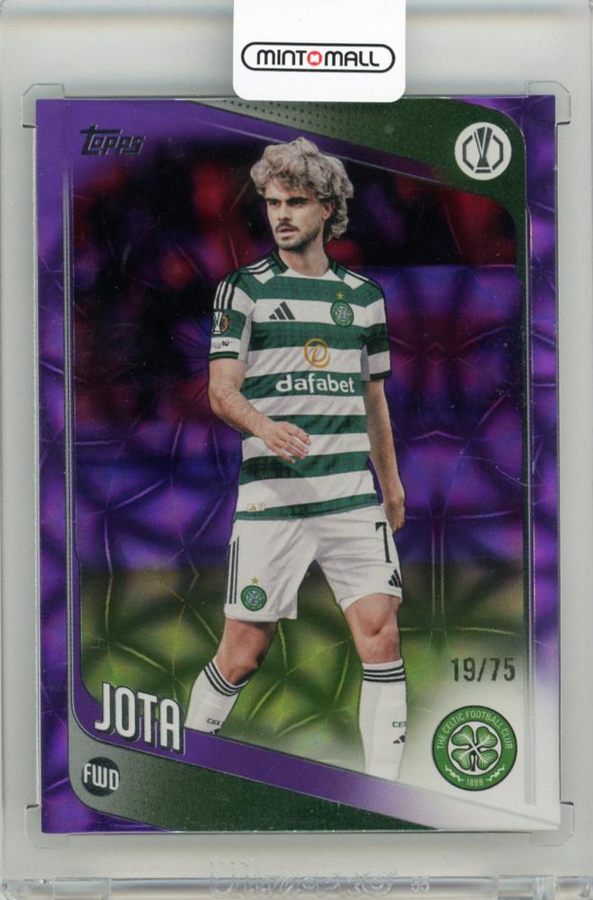 2025-26 TOPPS UEFA Club Competitions Jota Purple Parallel trading card #3019/75 featuring Chelsea FC player Jota