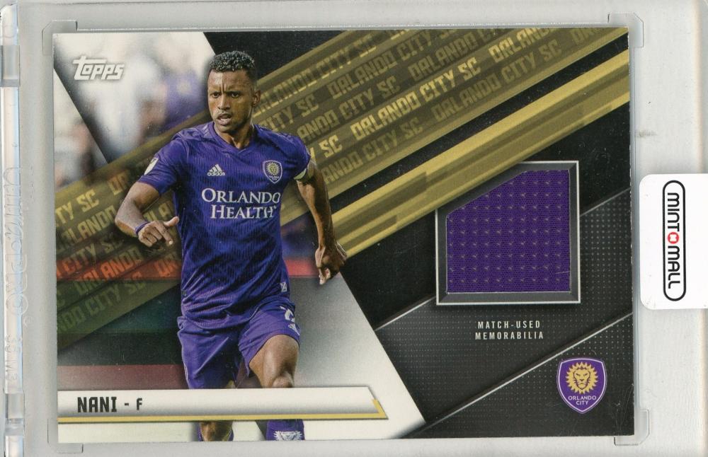 2021 TOPPS MLS Nani Jumbo Relics #JRN trading card featuring Orlando City SC player in used condition