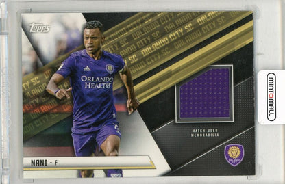 2021 TOPPS MLS Nani Jumbo Relics #JRN trading card featuring Orlando City SC player in used condition
