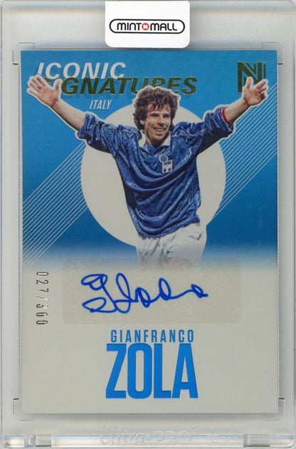 2017 Panini Nobility Gianfranco Zola Iconic Signature card number 27 out of 300 from Italy