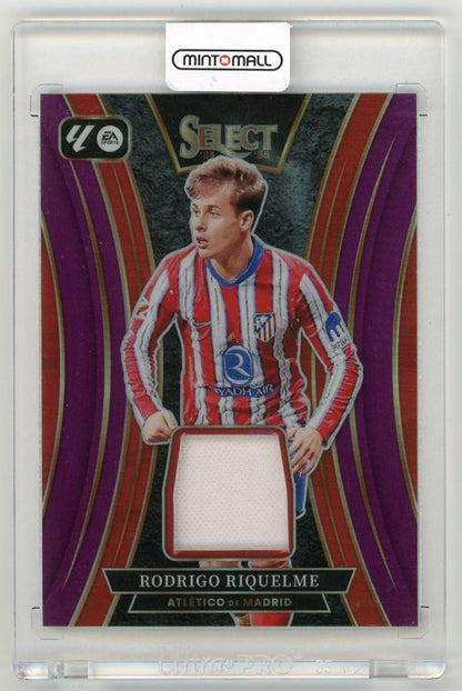 2024-25 Panini Select LaLiga Rodrigo Riquelme Memorabilia Purple Parallel 4/49 Atletico de Madrid card