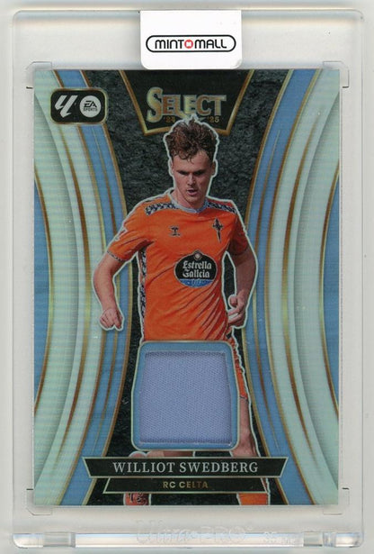 2024-25 Panini Select LaLiga trading card featuring Williot Swedberg memorabilia from Celta