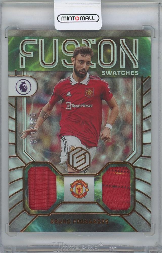 2022-23 PANINI Chronicles English Premier League Fusion Swatches Bruno Fernandes Manchester United trading card 028 of 199